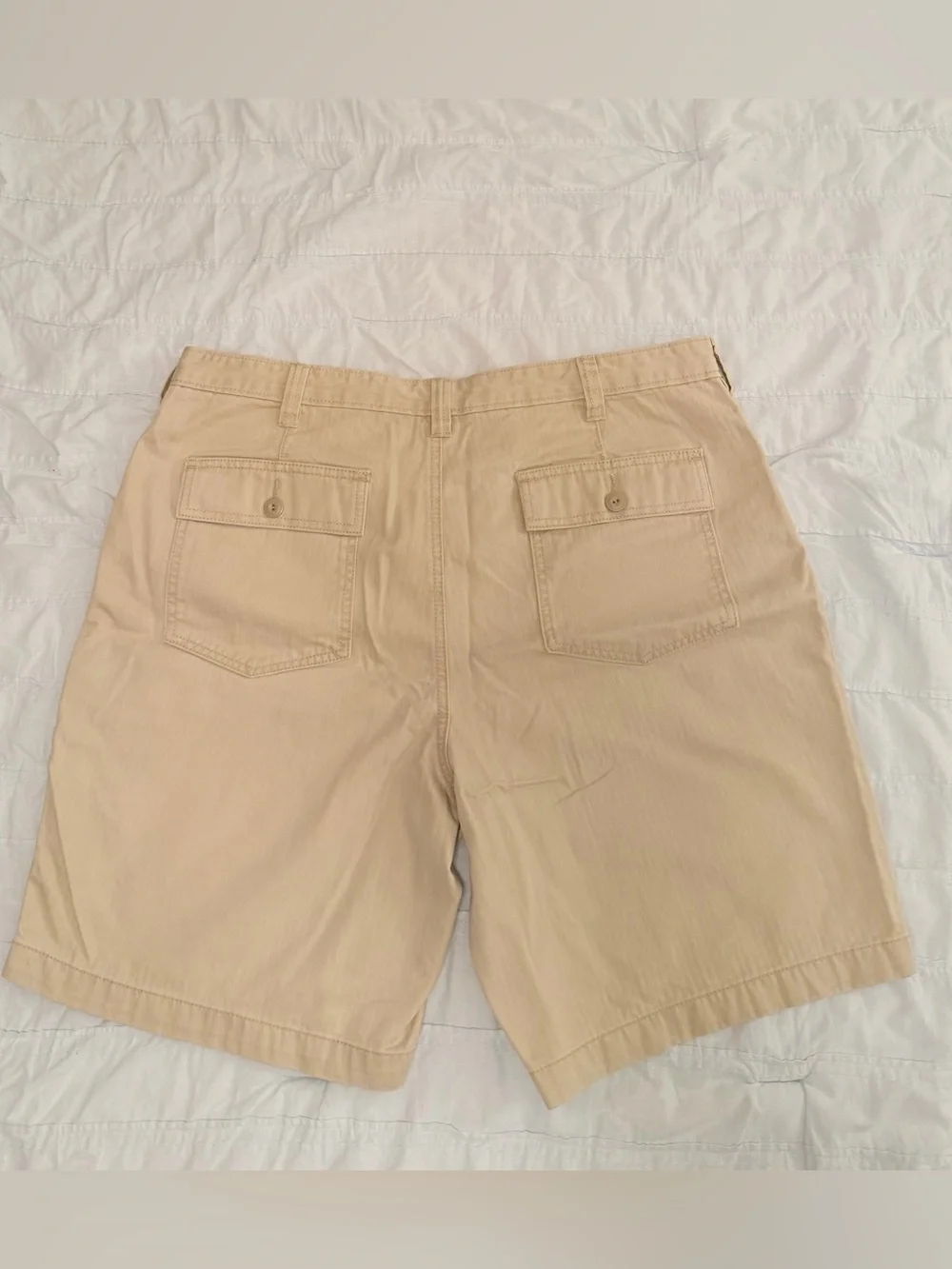Lands' End Men's Khaki Cargo Shorts